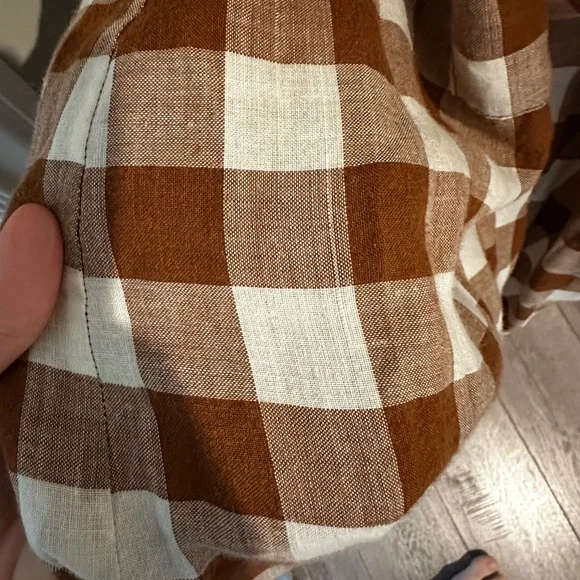 Doen Eve dress in Nutmeg plaid - Picture 5 of 12